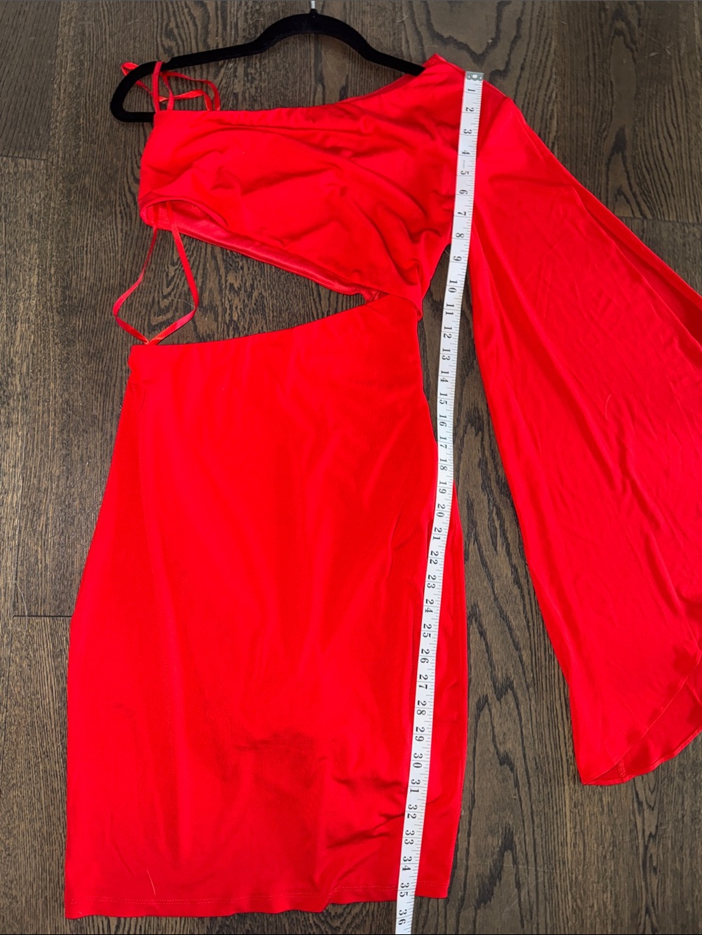 ALEXIA ADMOR | Reese One Shoulder Dress | bright red NWT XS - Picture 12 of 12